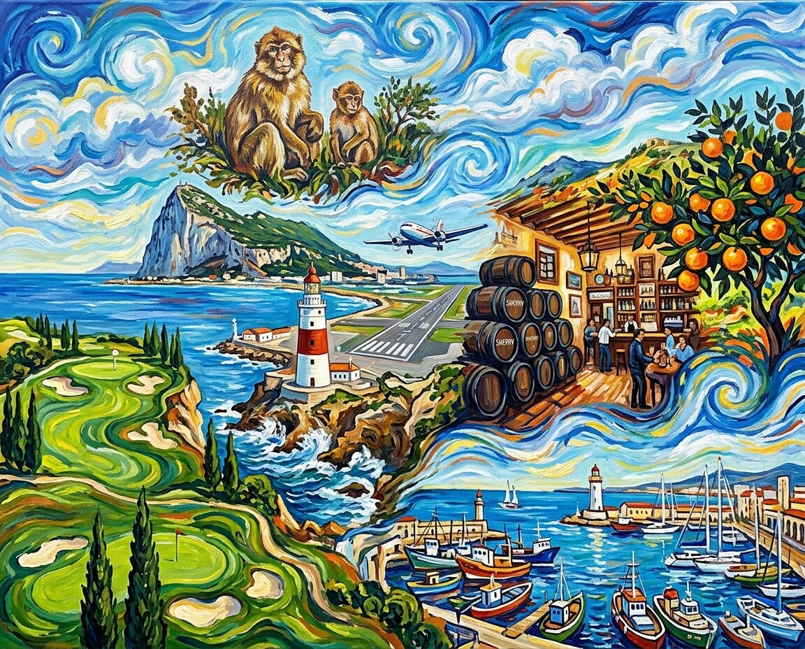 Alcaidesa im Stil von Van Gogh